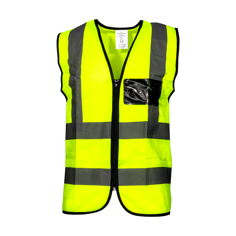 Premium Reflective Vest with Zip & ID