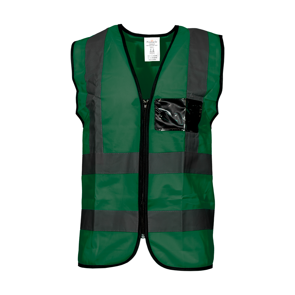 Premium Reflective Vest with Zip & ID