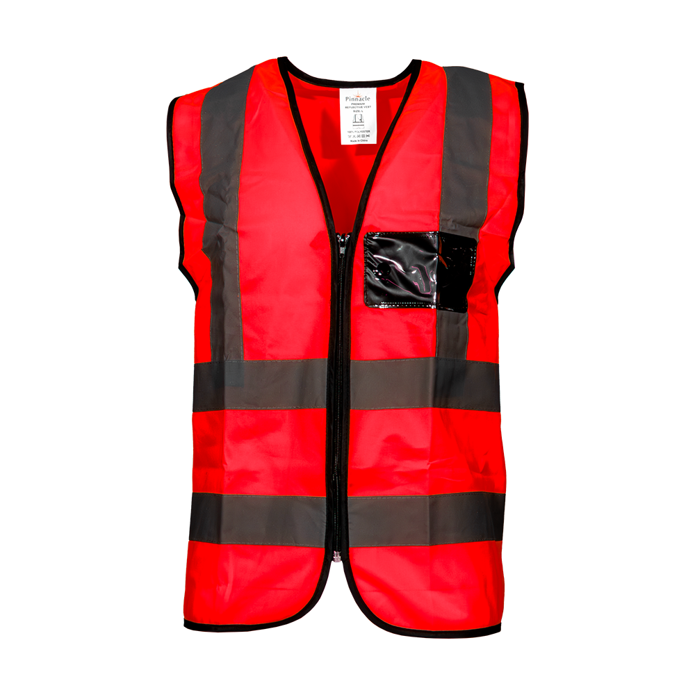 Premium Reflective Vest with Zip & ID