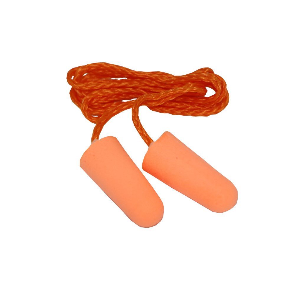 Ear Plug Corded Disposable, PU foam